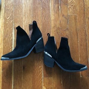 Black Suede West-style Boot by Jeffrey Campbell